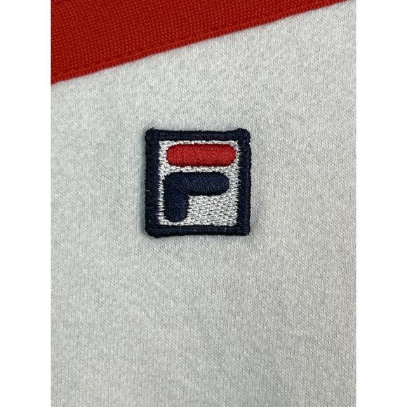 Fila Colorblock Crewneck Sweatshirt Navy Red White Mens Size Large - Picture 7 of 7